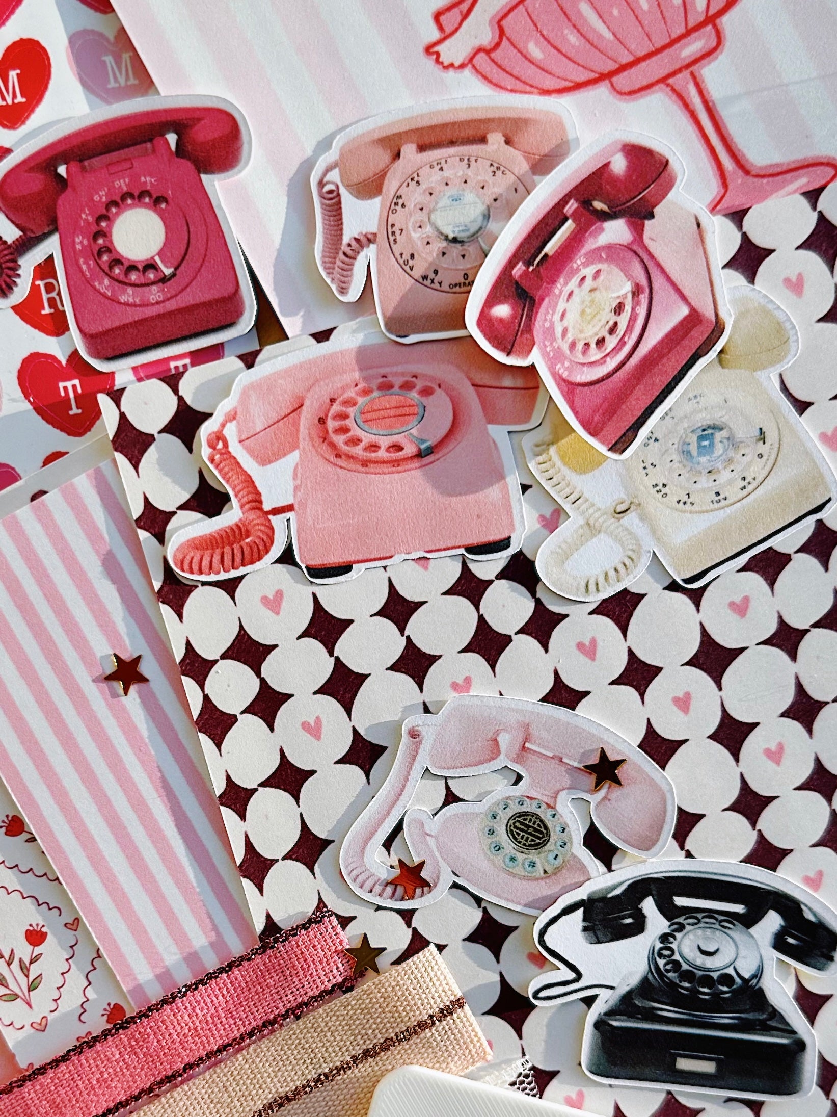 Vintage Phone Cut-Outs