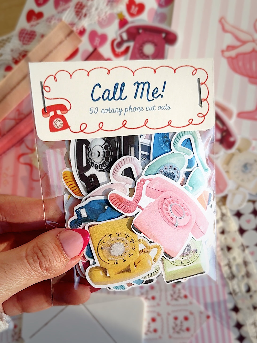 Vintage Phone Cut-Outs